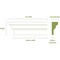 Ekena Millwork 89" Bottom Width x 93 1/4" Top Width x 5 1/2"H x 1 3/4"P Stafford Crosshead CRH06X89ST-2 - alternate 2